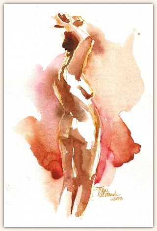 Modelstudie, ca. 36 x 50 cm, 2003 